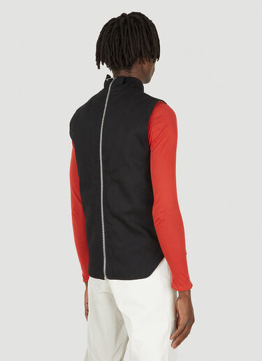 LN-CC® - (Di)vision: Workwear Denim Vest Jacket - Black (Di)vision Workwear Denim Vest Jacket Black div0348027