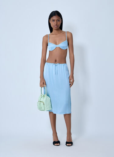 Prada Silk Bralette Grey pra0263114