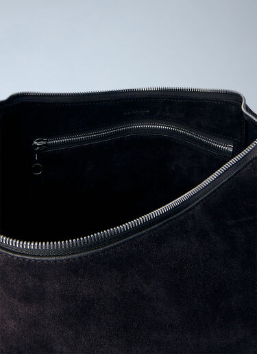 Lemaire Belted Hobo Bag in Suede Brown lem0264025