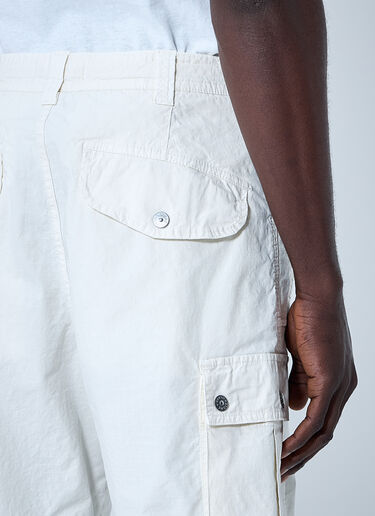 Stone Island Cotton-Blend Shorts Beige sto0160067