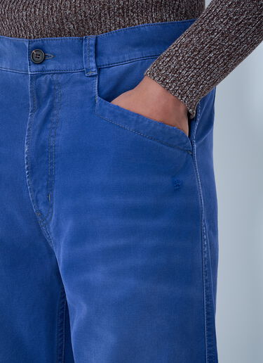 LN-CC® - Prada: Cotton Twill Pants - Blue Prada Cotton Twill Pants Blue pra0163061