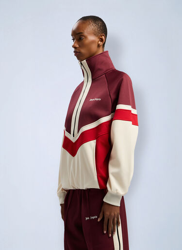 LN-CC® - Palm Angels: Anorak Track Jacket - Bordeaux Palm Angels Anorak Track Jacket Bordeaux pma0262084