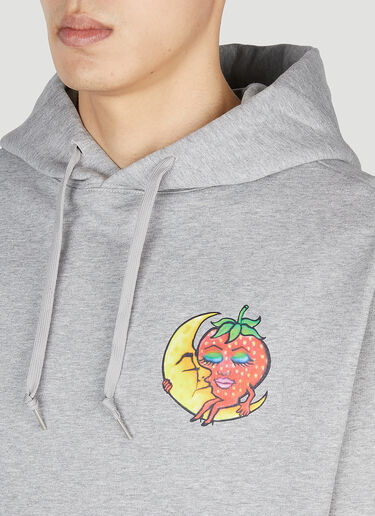 Sky High Farm Workwear プリント フードスウェットシャツ グレー skh0352012