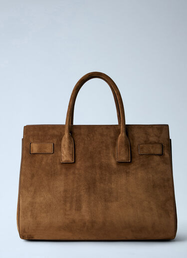 LN-CC® - Saint Laurent: Sac De Jour Suede Handbag - Brown Saint Laurent Sac De Jour Suede Handbag Brown sla0263094