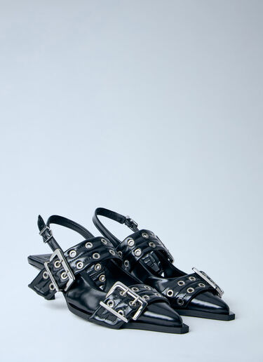 LN-CC® - GANNI: Slingback Pumps - Black GANNI Slingback Pumps Black gan0263059