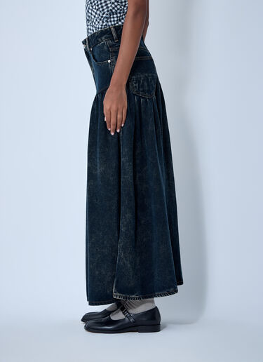 LN-CC® - GANNI: Denim Maxi Skirt - Black GANNI Denim Maxi Skirt Black gan0261009