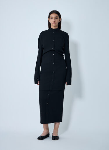 LN-CC® - Issey Miyake: Like Torso Like 半裙 - 黑色 Issey Miyake Like Torso Like 半裙 黑色 ism0262004