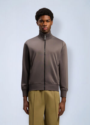 Palm Angels Back Curved Logo Track Jacket Grey pma0162055