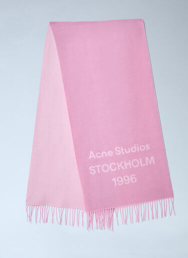 Acne Studios Wool Fringe Scarf Pink acn0163015