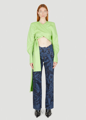 LN-CC® - Ninamounah: Seahorse Wrap Top - Green Ninamounah Seahorse Wrap Top Green nmo0248002