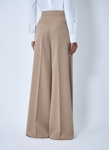 LN-CC® - Max Mara: Wool Tailored Pants - Brown Max Mara Wool Tailored Pants Brown max0263033