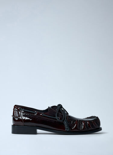 Dries Van Noten Patent Lace-up Shoes Dark Brown dvn0162035