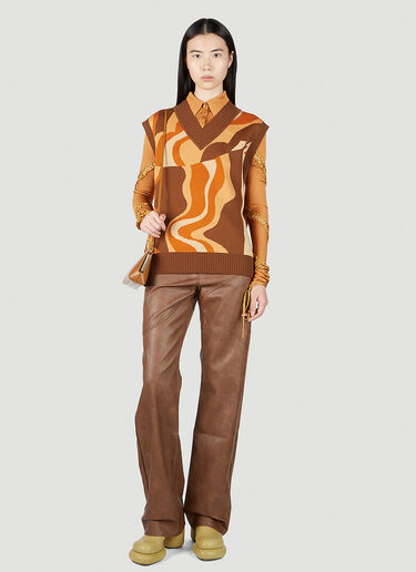 Rejina Pyo Frida Sleeveless Sweater Brown rej0251005