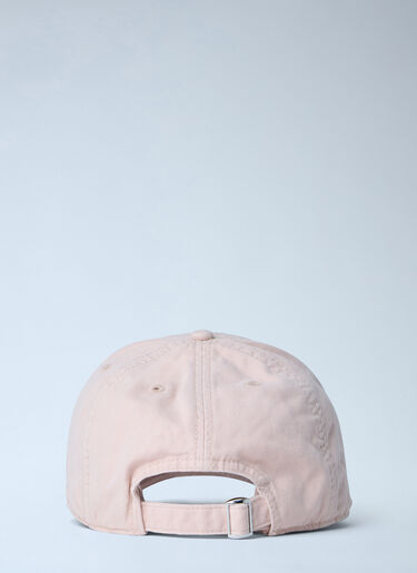 MM6 Maison Margiela Embroidered Cotton Baseball Cap Pink mmm0163020