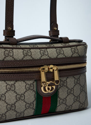 LN-CC® - Gucci: Small Ophidia Vanity Bag - Brown Gucci Small Ophidia Vanity Bag Brown guc0259081