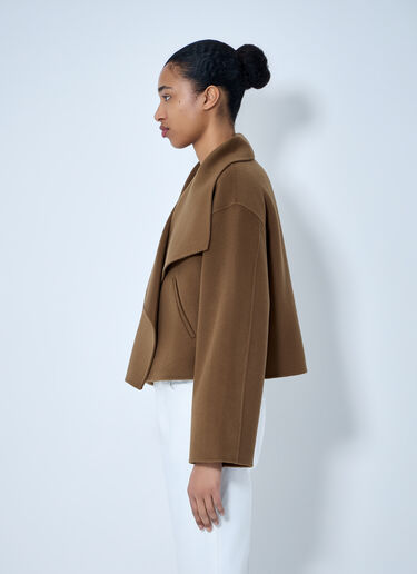 TOTEME Oversized Wool-Blend Jacket Brown tot0264016