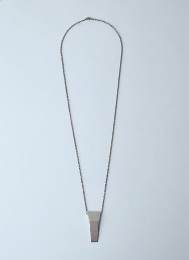 LN-CC® - Rick Owens: Trunk Charm Necklace - Silver Rick Owens Trunk Charm Necklace Silver ric0159068