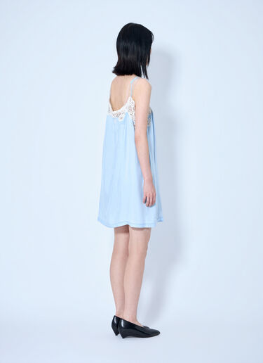 Maison Margiela Taped Slip Mini Dress Light Blue mla0264052
