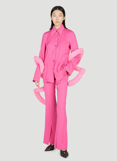 LN-CC® - Marco Rambaldi: Split Cuff Pants - Pink Marco Rambaldi Split Cuff Pants Pink mra0252011
