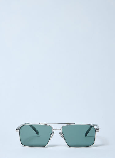 LN-CC® - Prada: A57S Aviator Sunglasses - Green Prada A57S Aviator Sunglasses Green lpr0157004