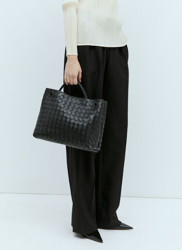 LN-CC® - Bottega Veneta: Medium Andiamo Handbag - Black Bottega Veneta Medium Andiamo Handbag Black bov0255096