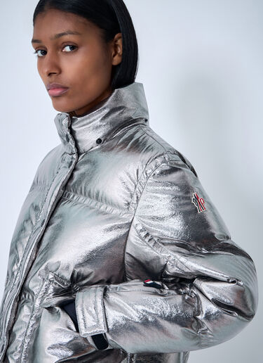 LN-CC® - Moncler Grenoble: Celaque Short Down Jacket - Silver Moncler Grenoble Celaque Short Down Jacket Silver mog0262009