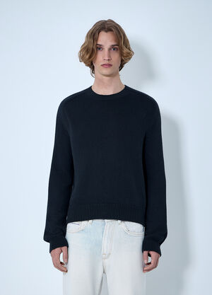 Our Legacy Crewneck Wool Sweater Black our0164068