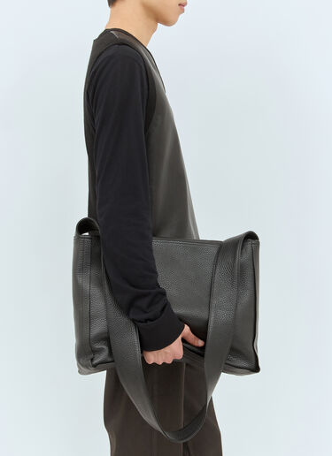 Dries Van Noten Pebble-Grain Leather Crossbody Bag Black dvn0158039