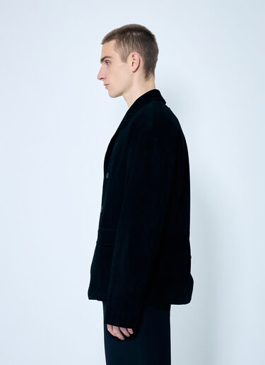 LN-CC® - Prada: Suede Jacket - Black Prada Suede Jacket Black pra0159034
