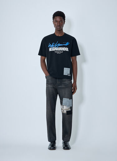 LN-CC® - Yohji Yamamoto: x Neighborhood Cotton T-Shirt - Black Yohji Yamamoto x Neighborhood Cotton T-Shirt Black yoy0164008