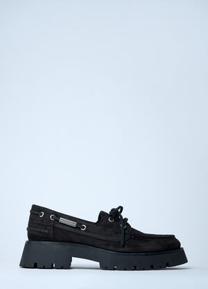 Alexander Wang 绒面革 Carson 船鞋  棕色 awg0261022