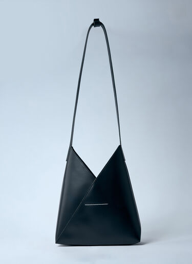 LN-CC® - MM6 Maison Margiela: Small Fourtune Cookie Shoulder Bag - Black MM6 Maison Margiela Small Fourtune Cookie Shoulder Bag Black mmm0259023