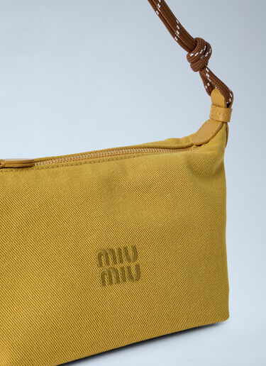 Miu Miu ギャバジン ポーチ 黄色 miu0264028