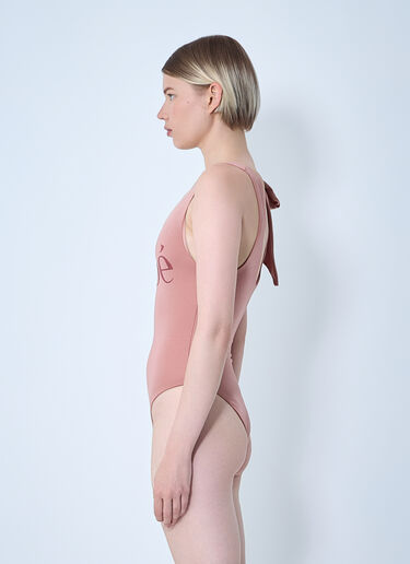 LN-CC® - Chloé: Logo Motif Swimsuit - Pink Chloé Logo Motif Swimsuit Pink chl0261021