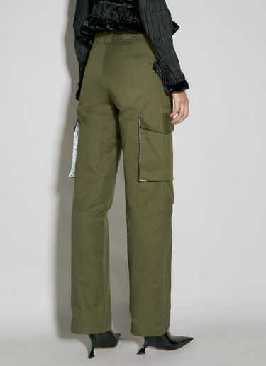 LN-CC® - Rabanne: Twill Cargo Pants - Green Rabanne Twill Cargo Pants Green pac0253011