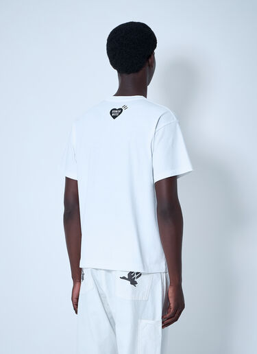 LN-CC® - HUMAN MADE: Logo Motif T-Shirt - White HUMAN MADE Logo Motif T-Shirt White hmd0161021