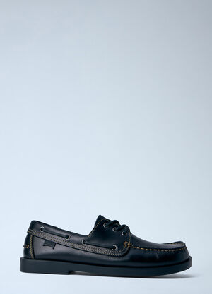 CAMPER Don Leather Boat Shoes Black cmp0164009