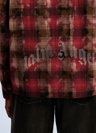 LN-CC® - Palm Angels: 弧形Logo格纹衬衫 - 多色 Palm Angels 弧形Logo格纹衬衫 多色 pma0162028
