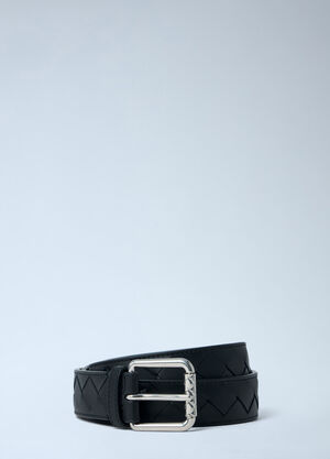 LN-CC® - Bottega Veneta: Braided Belt - Black Bottega Veneta Braided Belt Black bov0163011