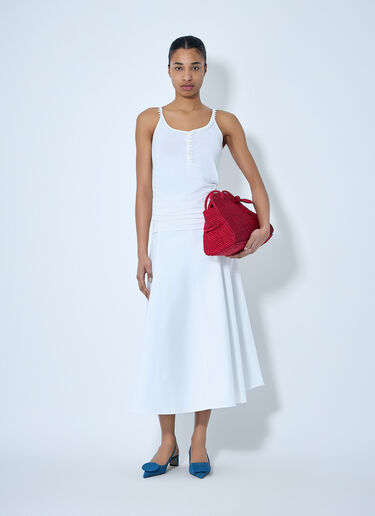 Jacquemus A-line Midi Skirt White jac0264015