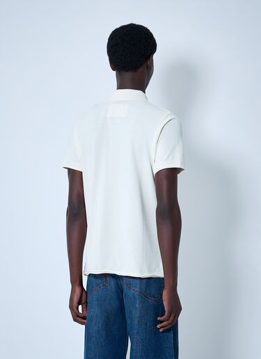 LN-CC® - ERL: Script Polo Shirt - White ERL Script Polo Shirt White erl0160004