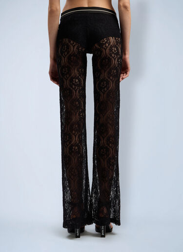 LN-CC® - Palm Angels: 经典Logo蕾丝长裤 - 黑色 Palm Angels 经典Logo蕾丝长裤 黑色 pma0262078