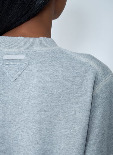 Prada Cotton Sweatshirt Grey pra0262103