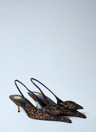 LN-CC® - Saint Laurent: Dakota Slingback Pumps - Brown Saint Laurent Dakota Slingback Pumps Brown sla0262026
