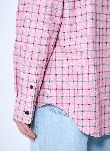 Bottega Veneta Printed Leather Shirt Pink bov0159004