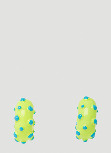 LN-CC® - SAFSAFU: Neon Rave Earrings - Green SAFSAFU Neon Rave Earrings Green saf0250001
