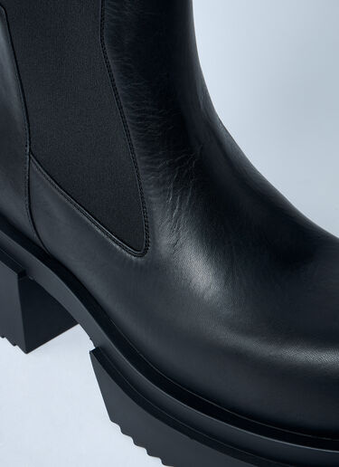 LN-CC® - Rick Owens: Beatle Bogun Boots - Black Rick Owens Beatle Bogun Boots Black ric0161033