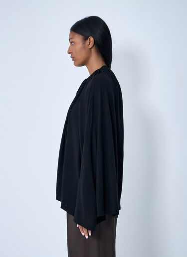 LN-CC® - TOTEME: Drawstring Cape - Black TOTEME Drawstring Cape Black tot0263041