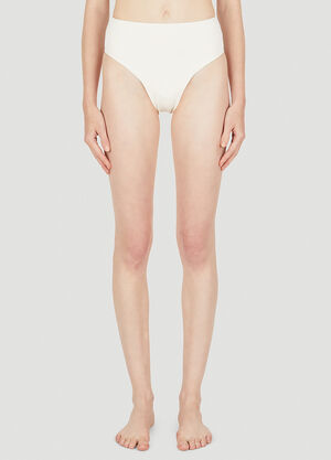 LN-CC® - Ziah: 90s High Waisted Bikini Bottoms - White Ziah 90s High Waisted Bikini Bottoms White zia0249016