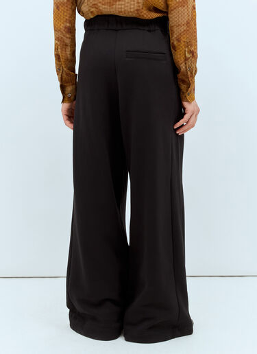 LN-CC® - Dries Van Noten: Hama Wide-Leg Pants - Black Dries Van Noten Hama Wide-Leg Pants Black dvn0158020